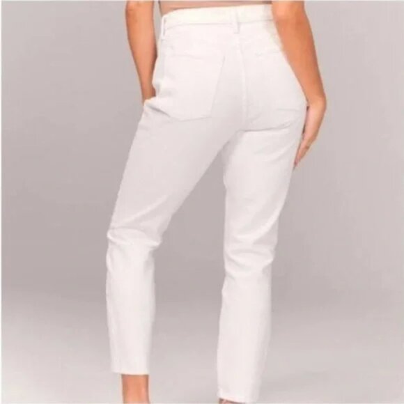New Abercrombie & Fitch The Skinny High Rise Jeans White Size 28 - Picture 2 of 11
